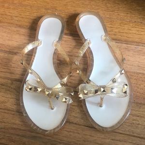 PVC rockstud sandals